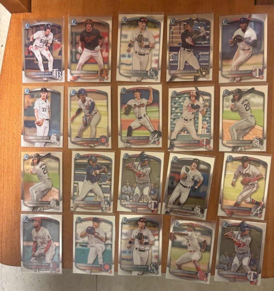 BOWMAN CHROME PROSPECT lot of 39 cards