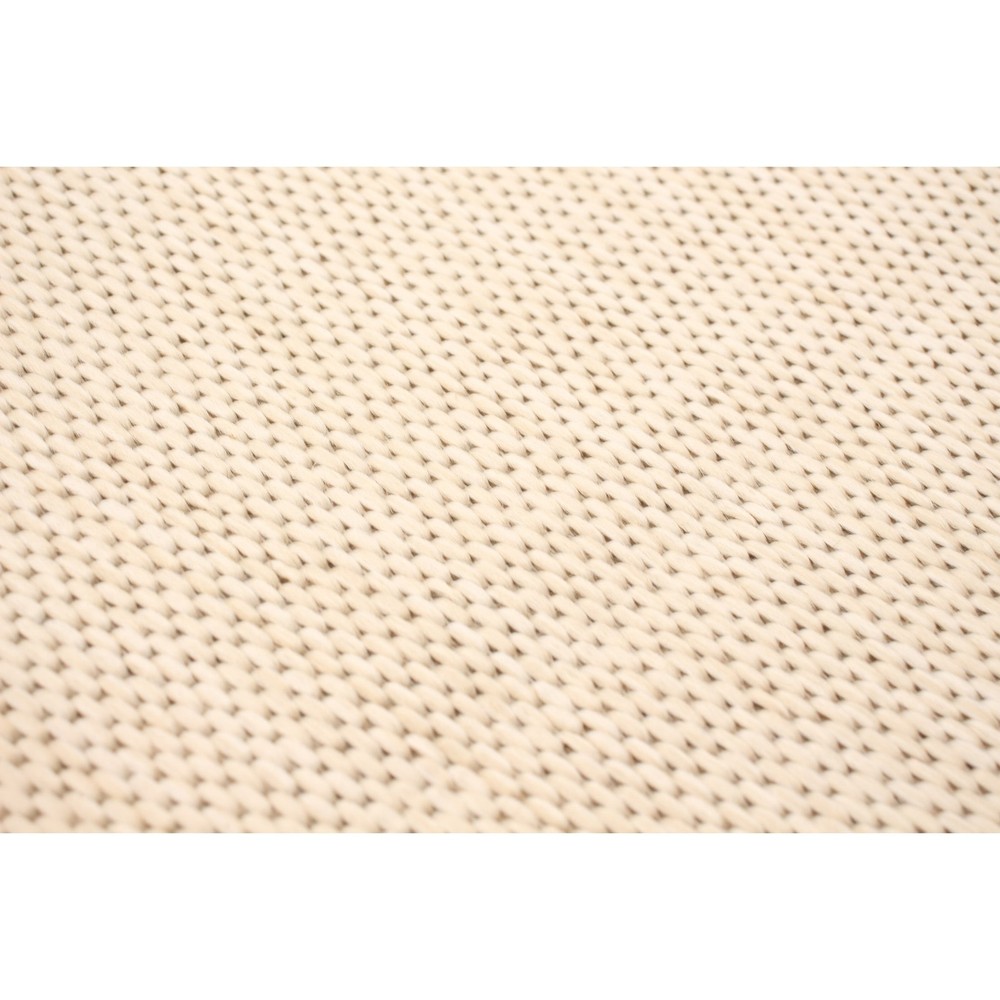 ECARPETGALLERY Sisal Abstract Indoor Outdoor Rug in Champagne Taupe 5x8