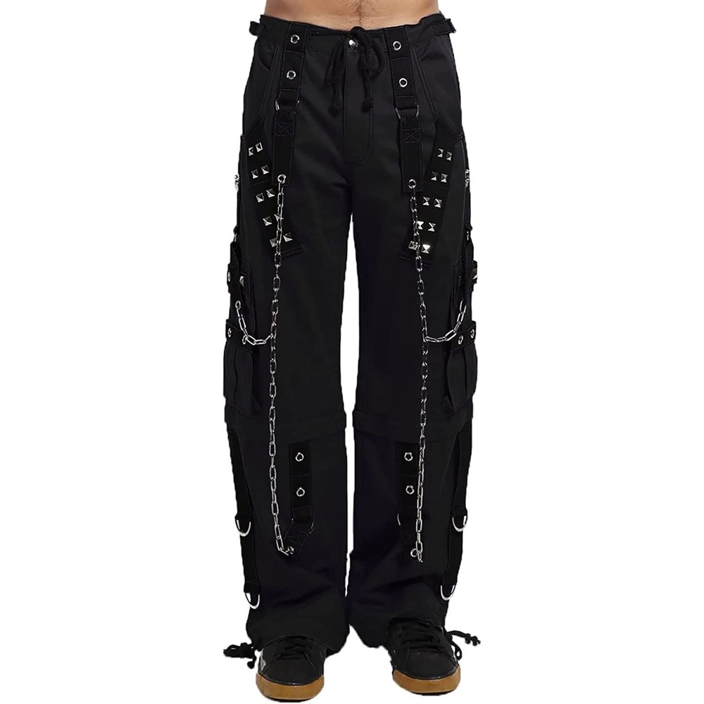 Gothic Dark Cuff Tripp Pants Black