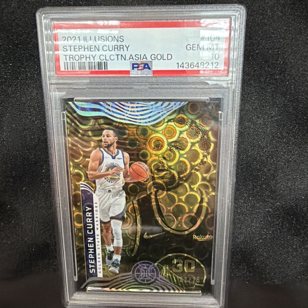 2021 Illusions Stephen Curry Trophy Collection ASIA Gold /25