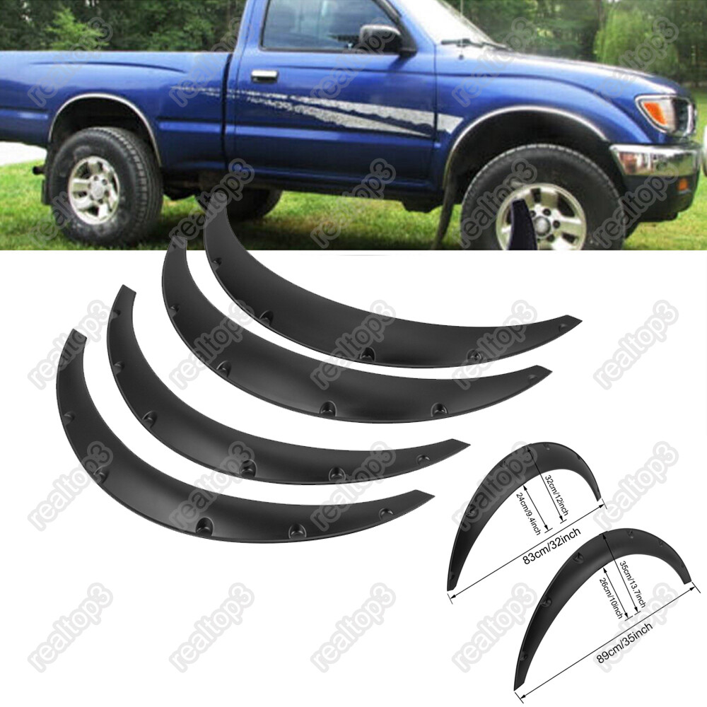 4x Wide Body Fender Flares 89/80cm for Toyota Tacoma 1995-2004