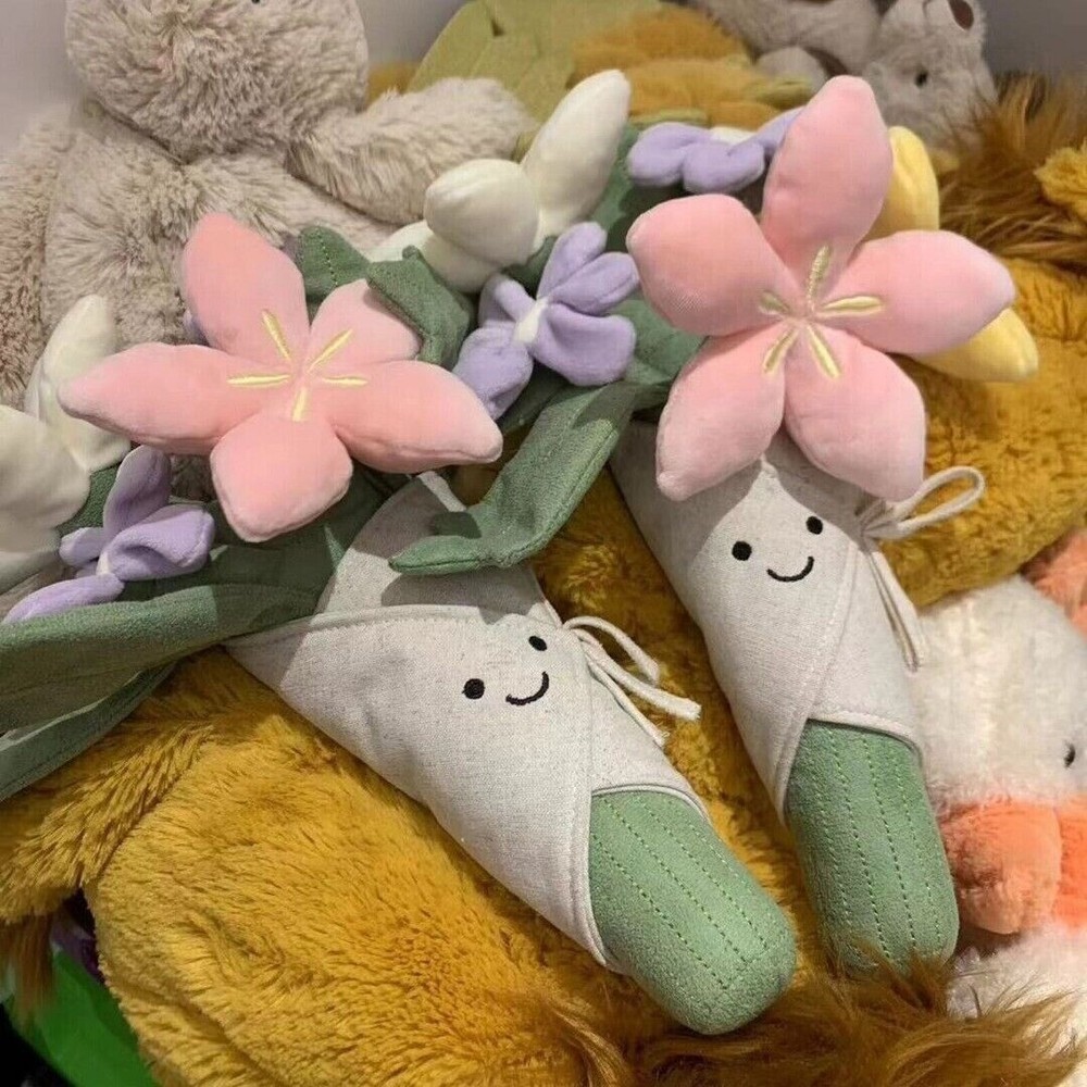 Amuseables for Her Blooms Plush Bouquet NWT Romantic Gift Valentine's Day Flower