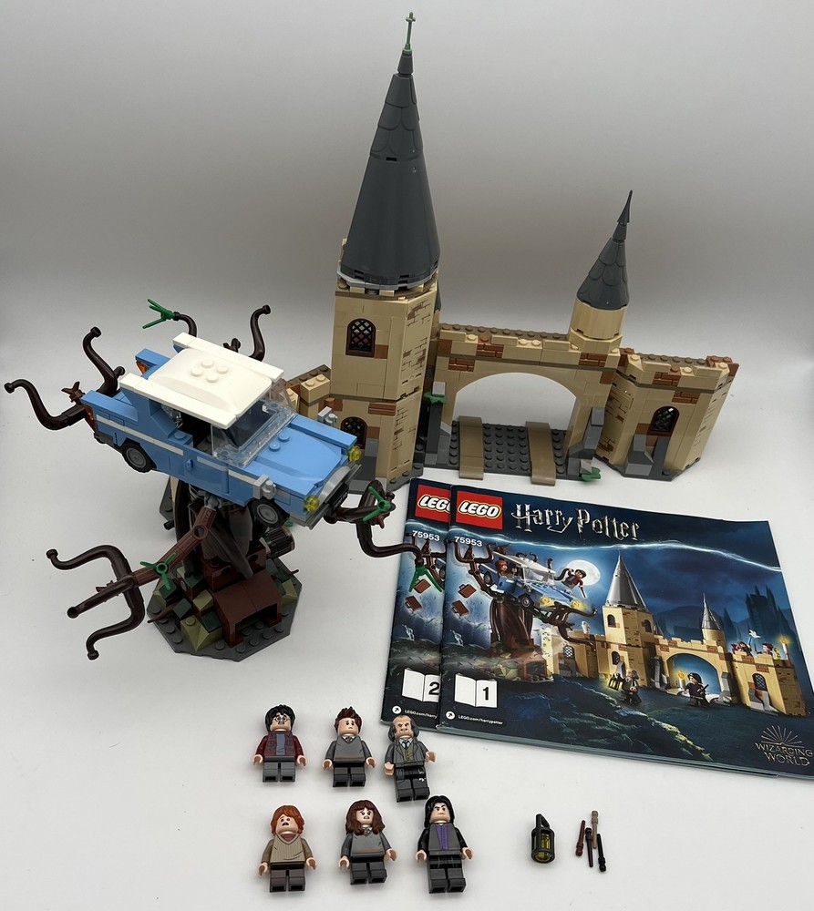 LEGO Harry Potter Whomping Willow Set 75953 99% Complete Includes 6 Minifigures and Instruction Manual  