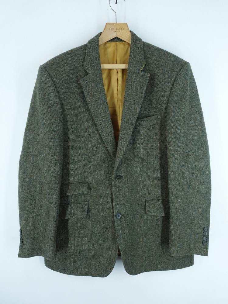 Rydale Jacket Mens 42R Green Tweed Wool Country Hacking Hunting Shooting Coat