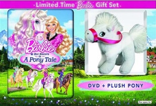 Barbie and Her Sisters in a Pony Tale DVD with Free Plush Pony-image