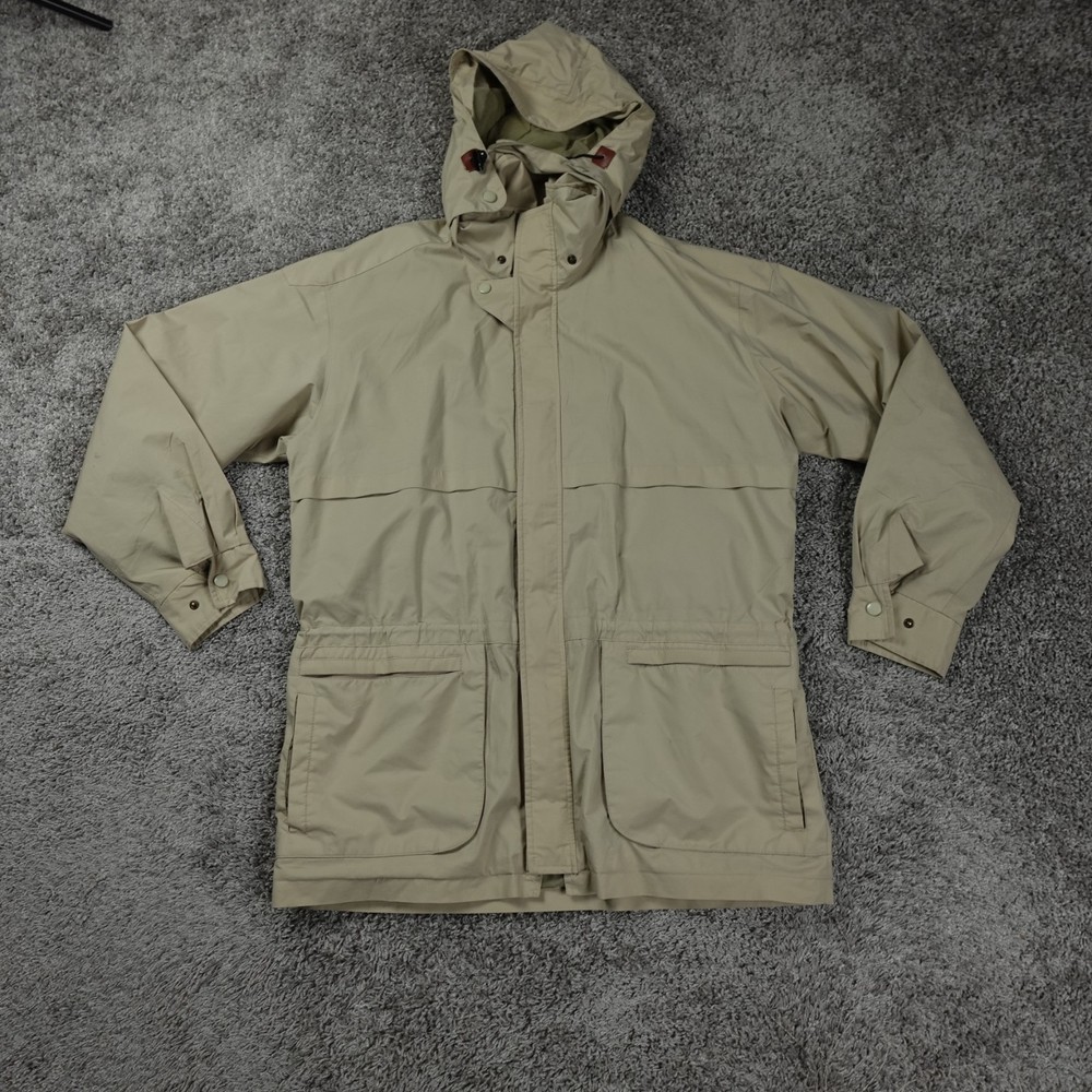 Orvis Jacket Mens Large Field Barn Safari Hunting Convertible Utility Hooded