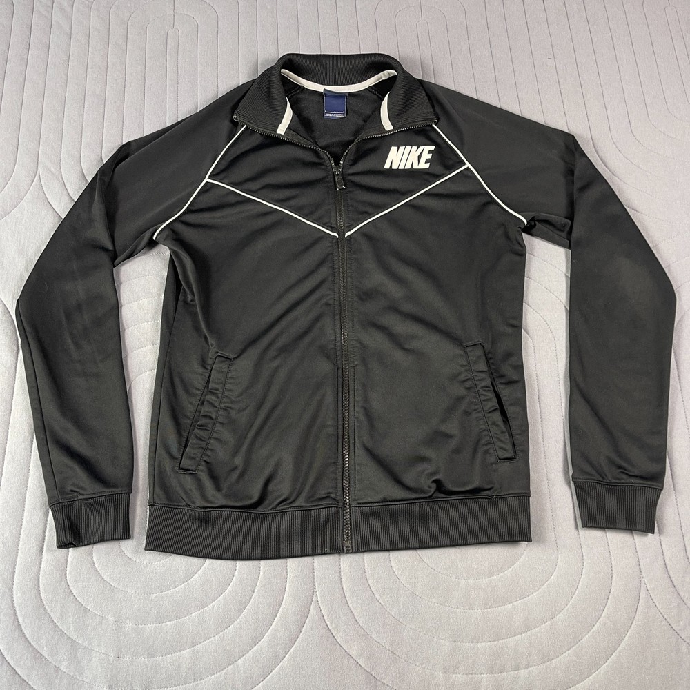 Nike Women's Jacket Full Zip Black Running Yoga Athleisure Athletic Size Large