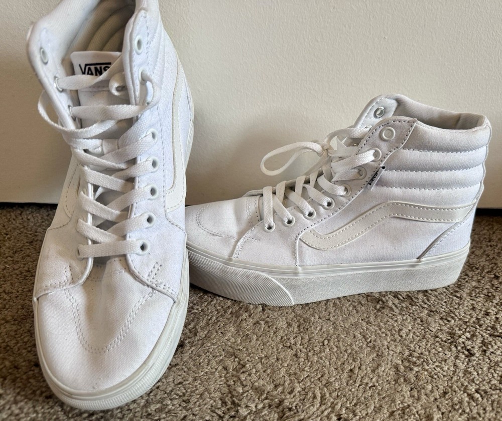 VANS Filmore HI Womens White High Top Skate Sneakers Size 8 Platform