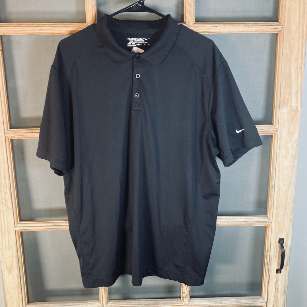Nike Golf Men's Black Polo SS Shirt Size XL, Brad Miller, Big Brothers, Swoosh