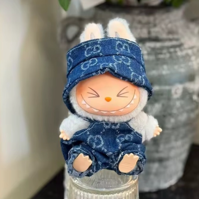 New Doll Clothes 2 piece hat and pants Fit Labubu ( DOLL NOT INCLUDED) 🌞🌻