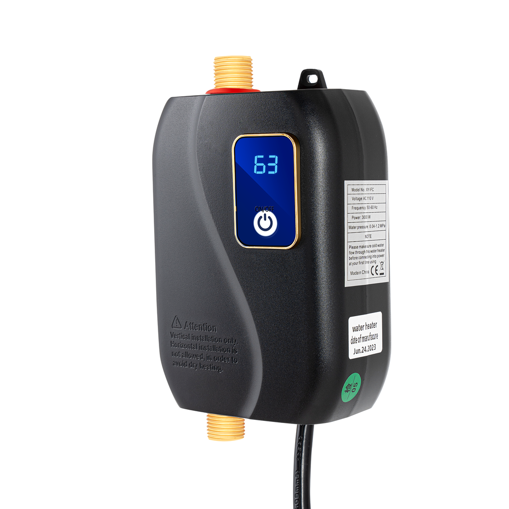 Electric Water Heater Small Instant Hot Water Heater Under Sink Plug in Tankless