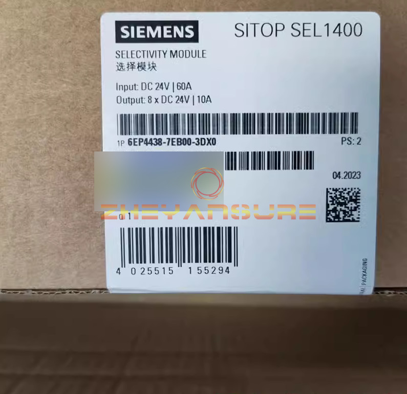 1PCS New Siemens selectivity module 6EP4438-7EB00-3DX0