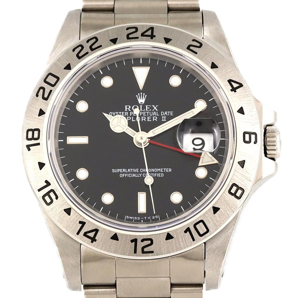 Authentic Rolex Explorer II 16570 Stainless Steel Automatic Watch S 260-006-218-5752