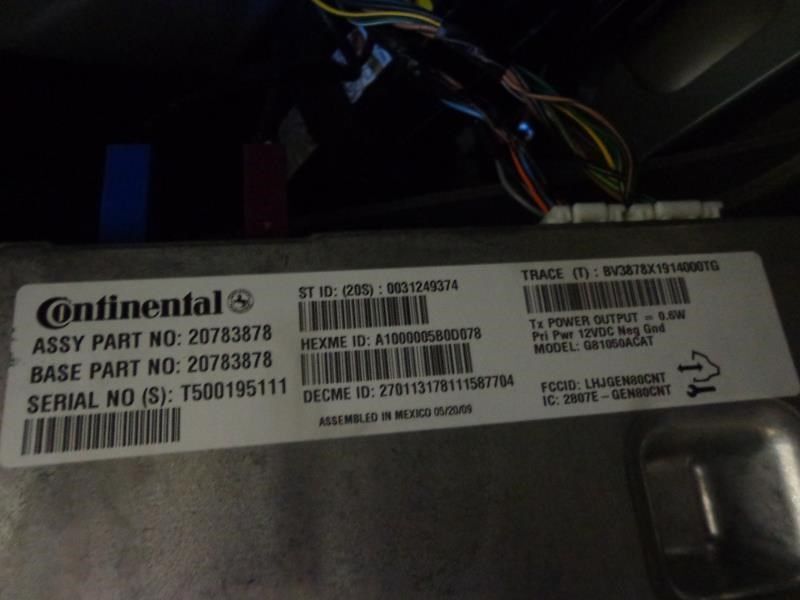 Chassis ECM Communication Telematics Fits 09-10 SIERRA 1500 PICKUP 854228