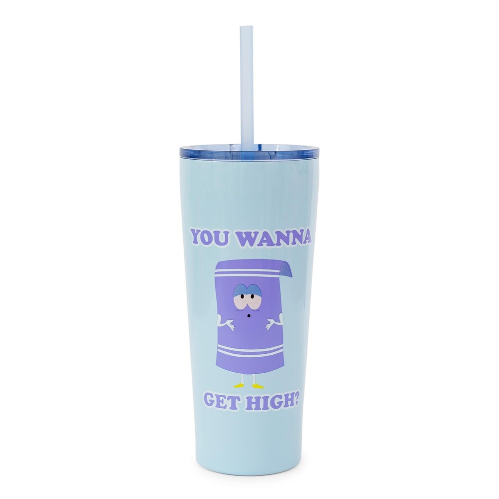 South Park Towelie 22oz Stainless Steel Tumbler with Straw