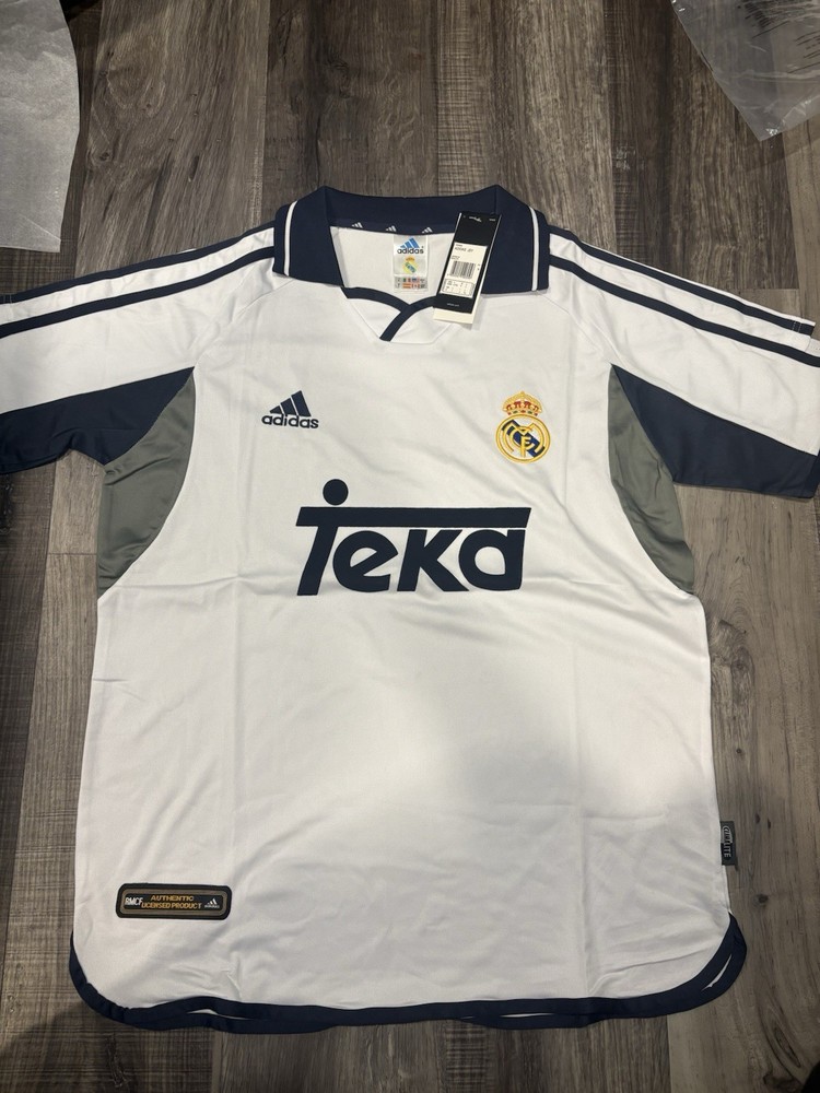 adidas Real Madrid 2000-2001 Home Soccer Jersey Size Large In Men NEW WITH TAGS