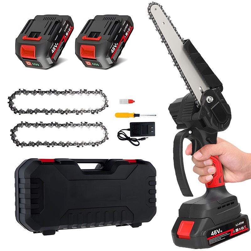 Mini Cordless Chainsaw 6 Inch Portable Battery Powered Handheld Chain Saw
