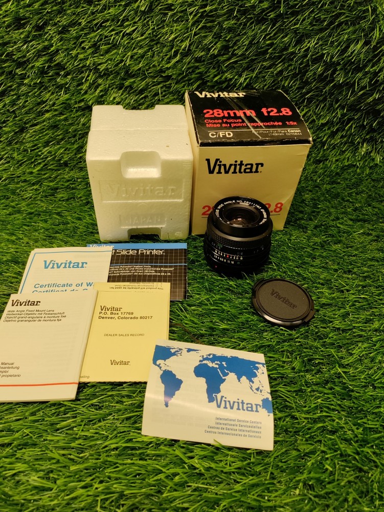 Vivitar 28mm Close Focus Wide Angle Lens f 2.8 Vtg Camera Lens 1:2.8 Japan