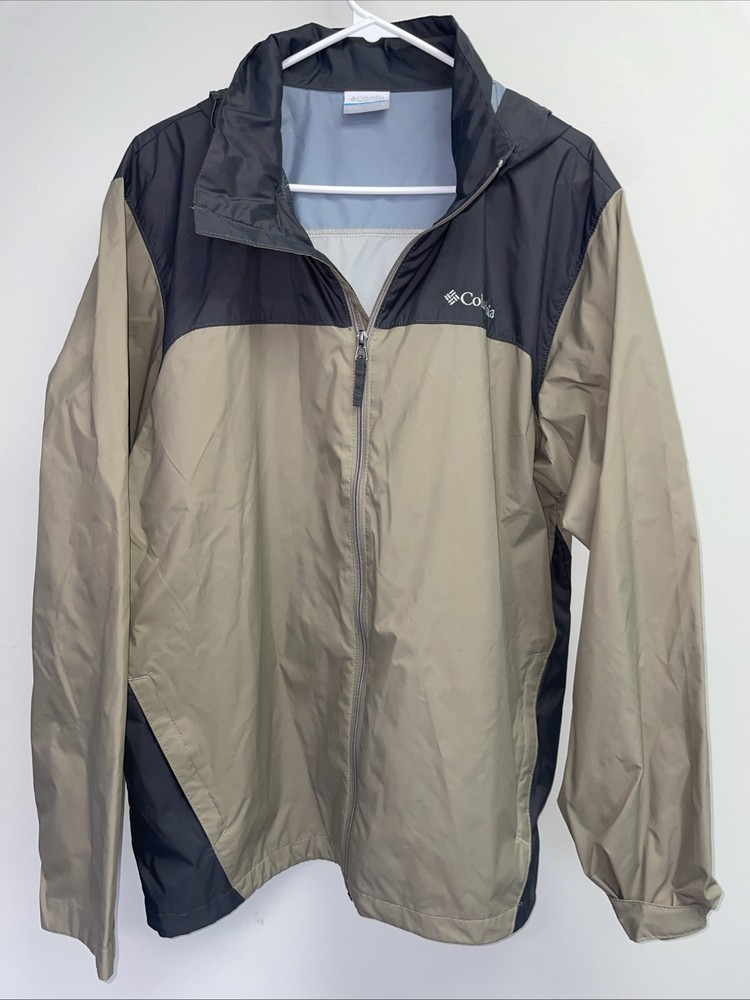 Columbia Men's Medium Gray Full Zip Windbreaker Jacket XM0288-003