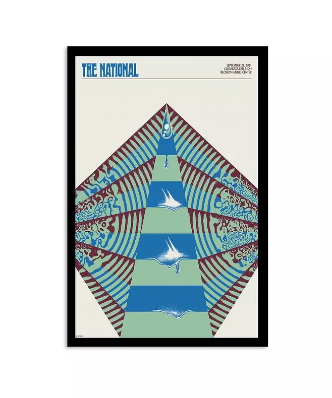 The National Concert Poster Blossom Music Center Sept 21, 2024, OH
