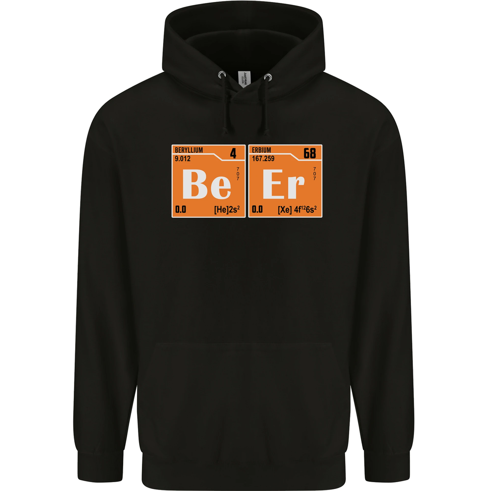 Beer Periodic Table Chemistry Geek Funny Mens 80% Cotton Hoodie