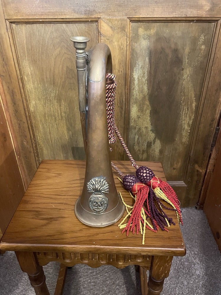 Royal Welsh Fusiliers World War 2 Brass & Copper Military Bugle