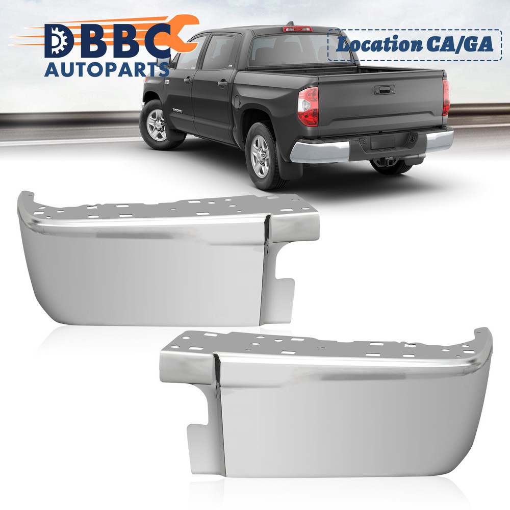 For Toyota Tundra 2014-2021 Rear Step Bumper End Caps Extension LH+RHPair
