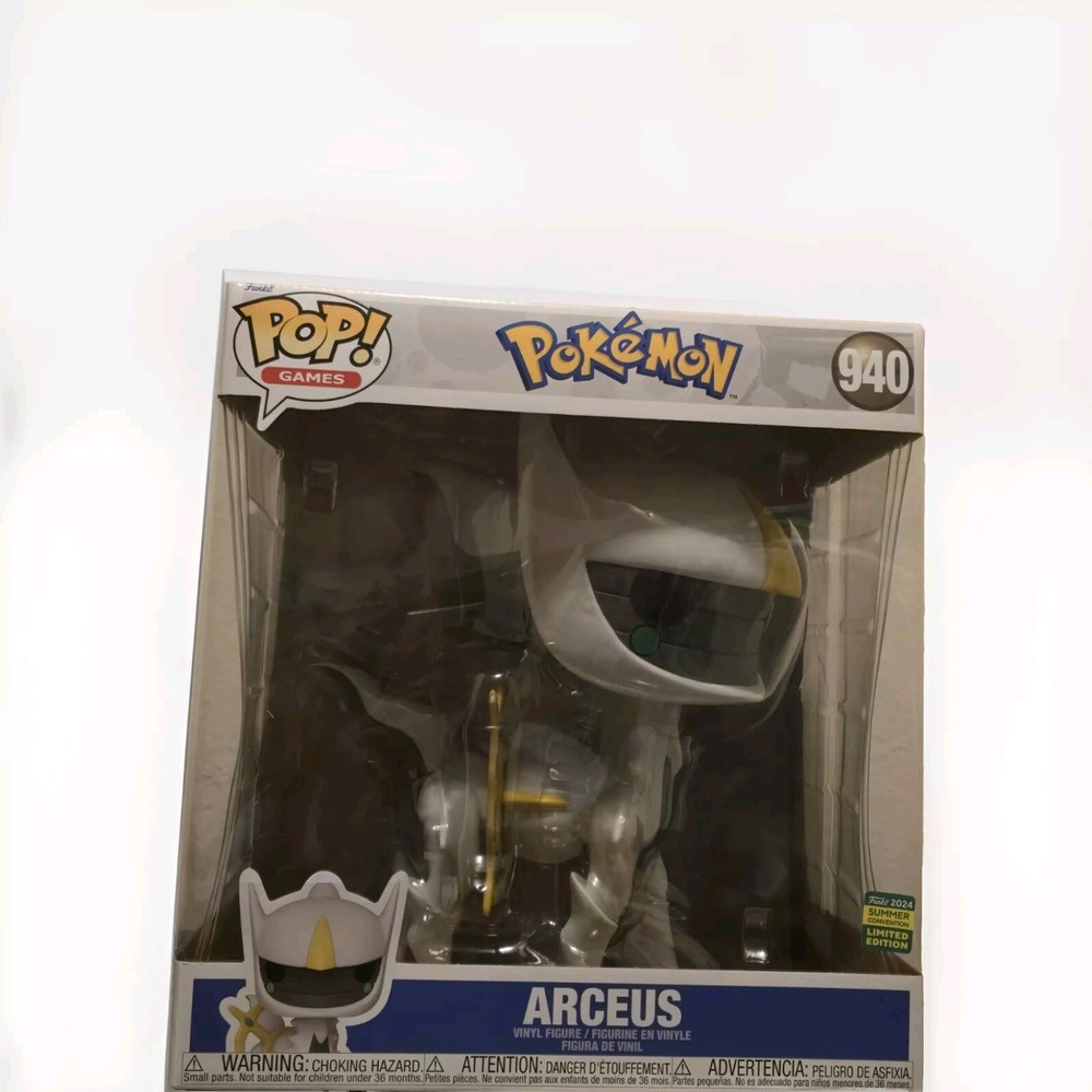 Jumbo 10-inch Funko Pop Vinyl Pokémon Arceus SDCC Exclusive