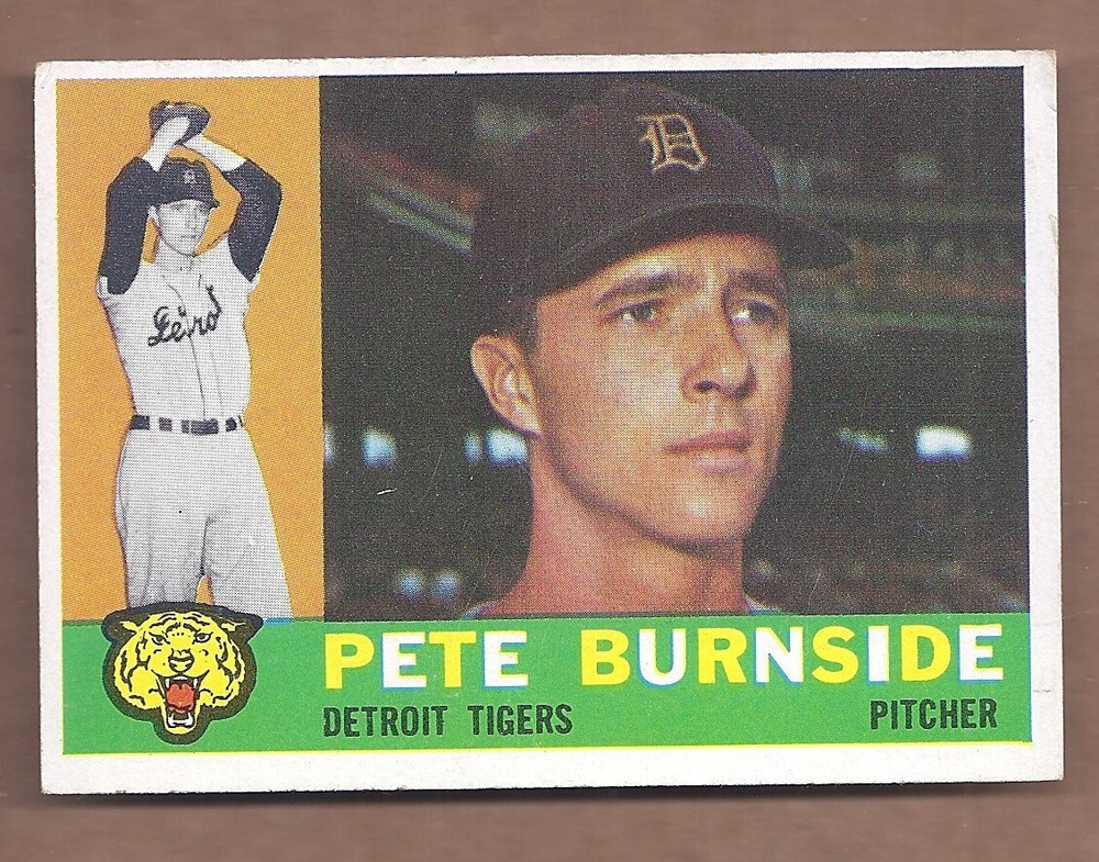 1960 Topps Pete Burmside #261 EX Condition Baseball Card Vintage MLB  