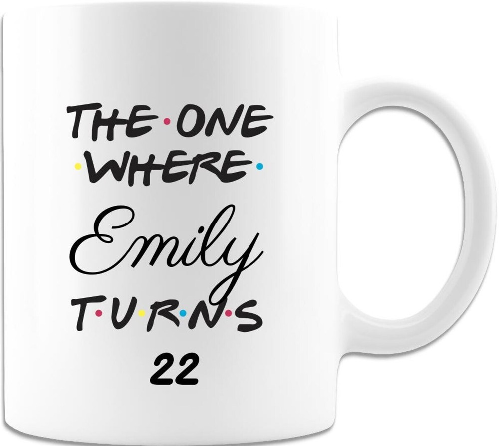 The One Where Custom Personalize Name Agewhite Ceramiccoffee Mug Tea Cup