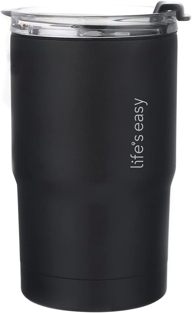 12 Oz Espresso Tumbler - Vacuum Stainless Steel Double-Wall Thermal Cup, Flip To