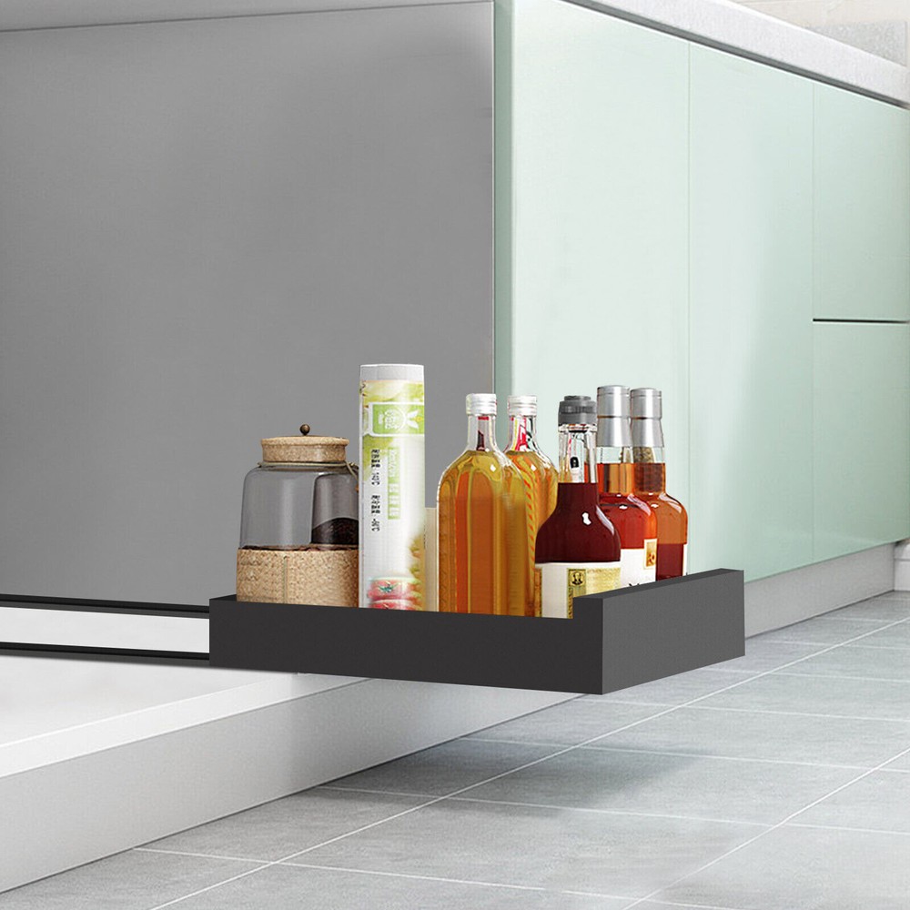 Pull Out Cabinet Organizer Heavy Duty Pantry Shelves Sliding Drawer Storage New