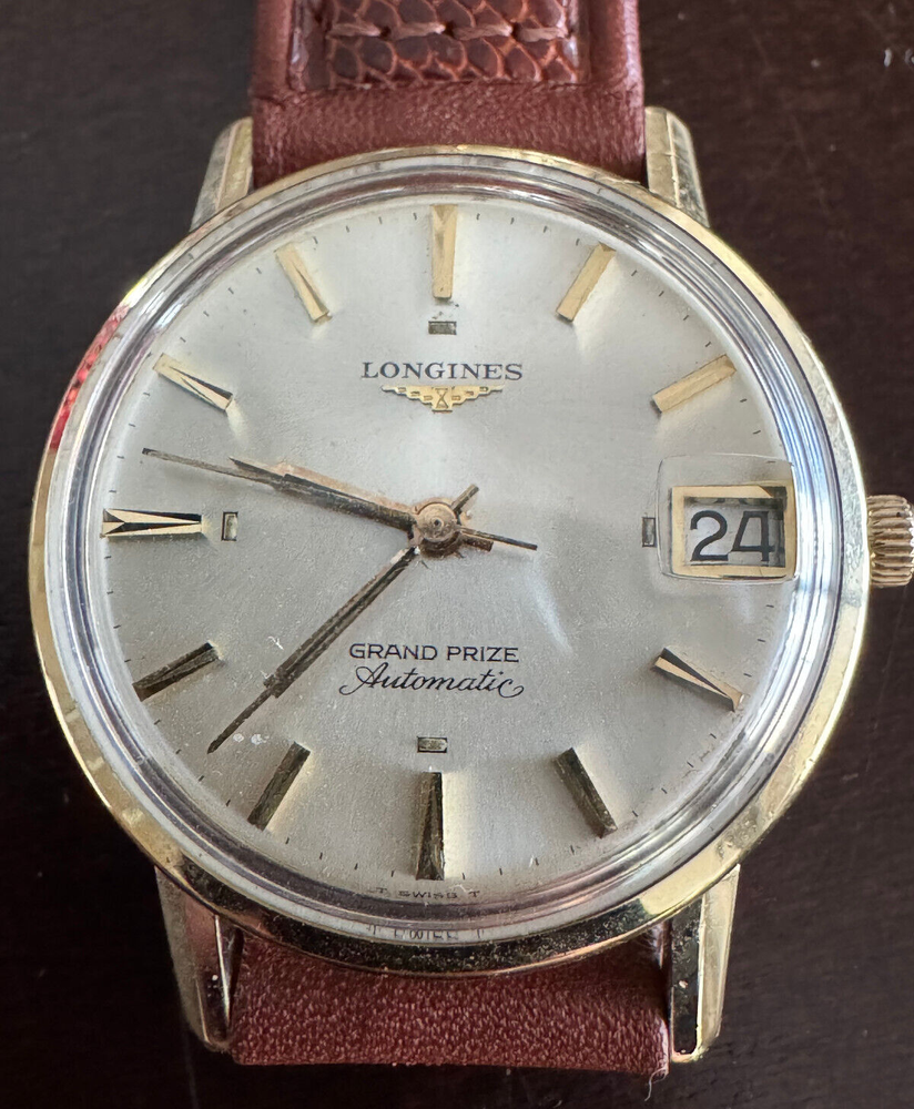 VINTAGE MEN'S LONGINES GRAND PRIZE AUTOMATIC WRIST WATCH CAL 345 KEEPING TIME