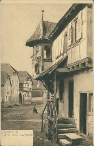 Ansichtskarte Scherweiler Coprs de Garde Wachtstube  (Nr.9379) Elsass
