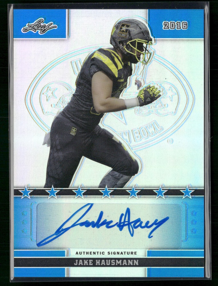Jake Hausman 2016 Leaf Army All American Game Blue Auto 27/39