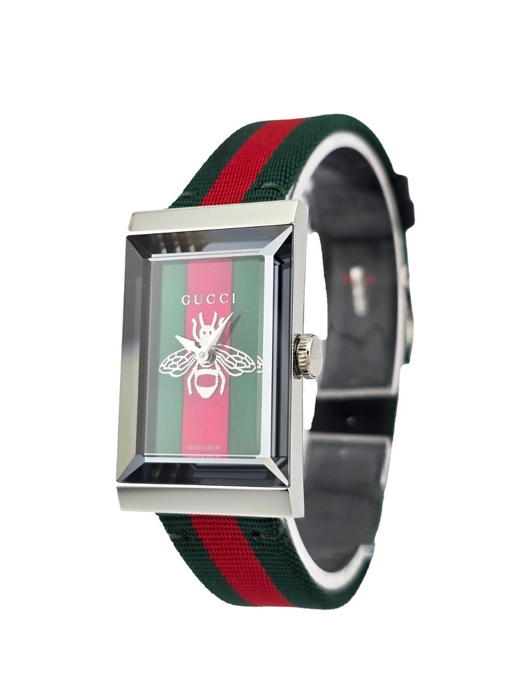 Gucci G-Frame Womens Mother of Pearl Dial Quartz Watch YA143836 $1150 MSRP
