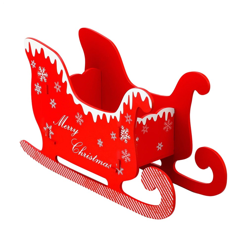 Christmas Sleigh Decor Reusable Storage Spacious Decoration Christmas