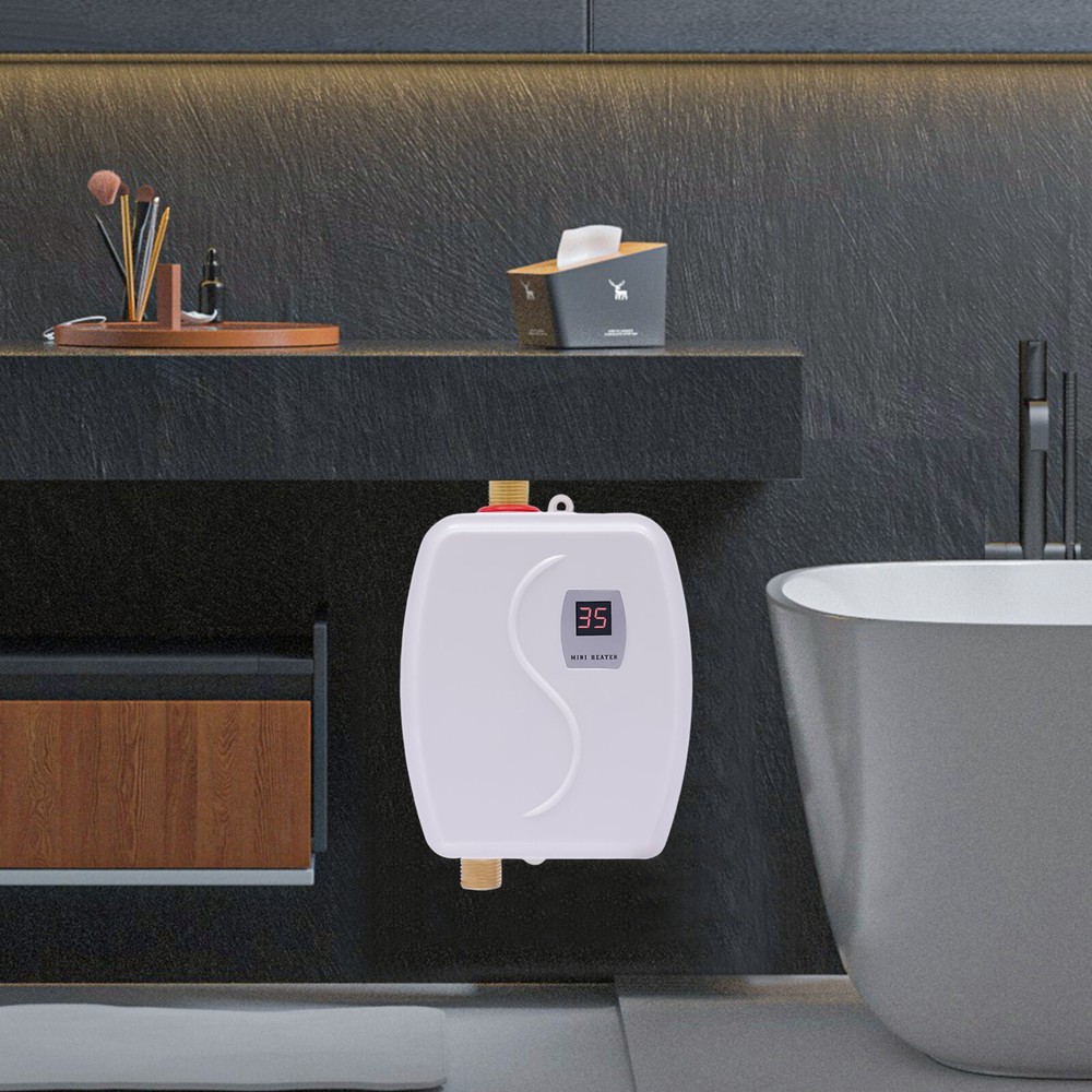 Instant Hot Water Heater Electric Tankless On Demand House Sink LCD New