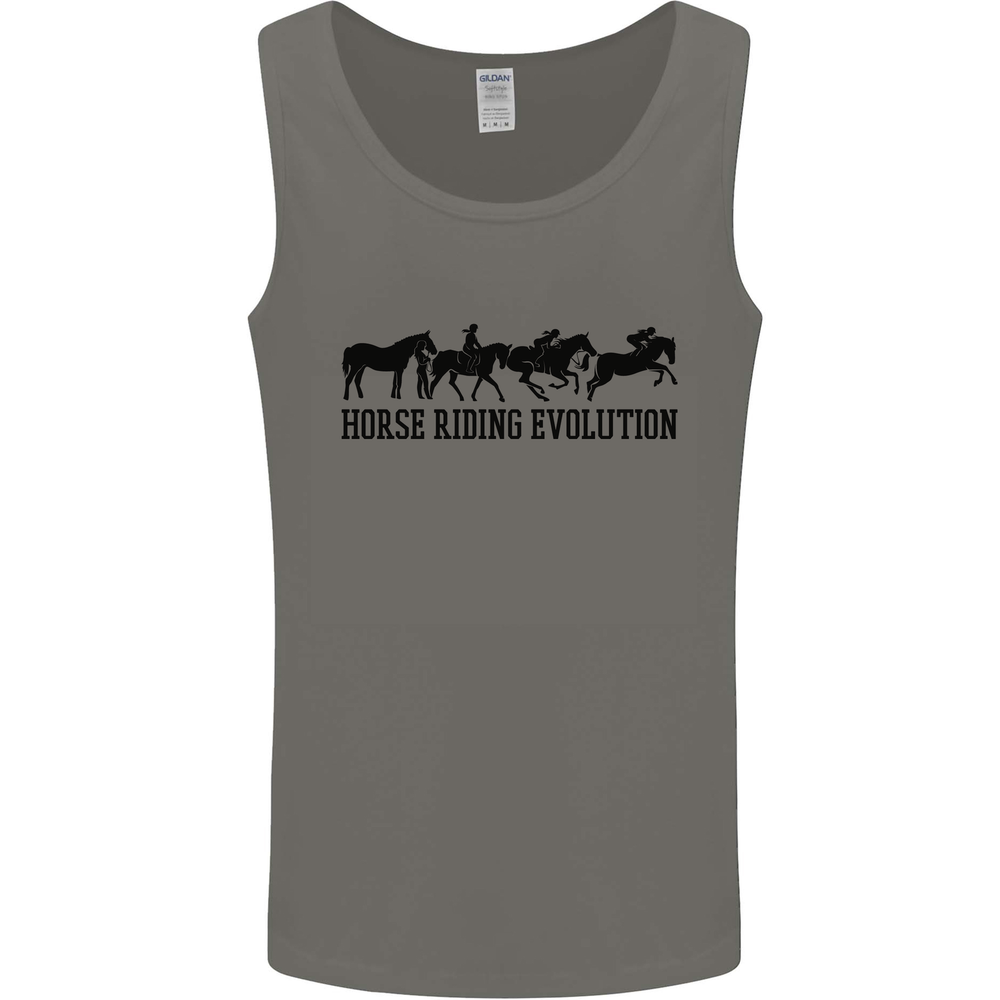 Equestrian Horse Riding Evolution Mens Vest Tank Top