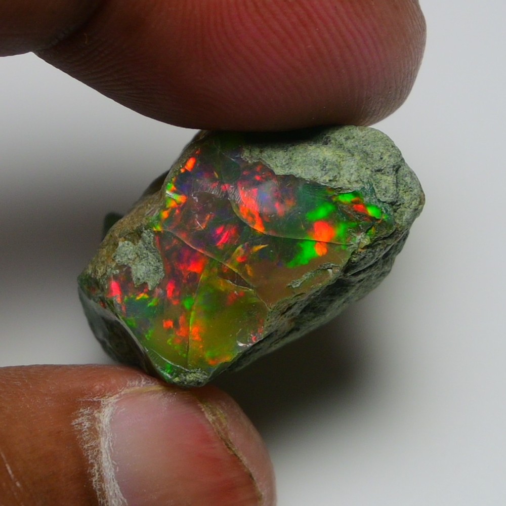 Black Opal 34.50 Carats, Natural Ethiopian Opal Rough, Opal Raw Crystal