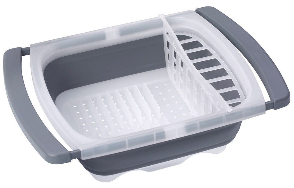Collapsible Dish Drainer,Multi-Purpose Kitchen Storage and Organization Solution