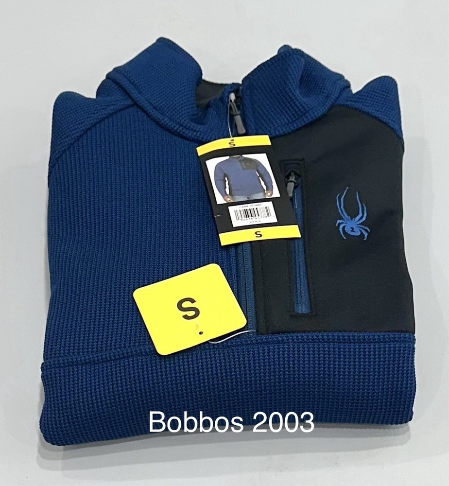 Spyder Men’s Gait Half Zip Jacket, Blue, Size S