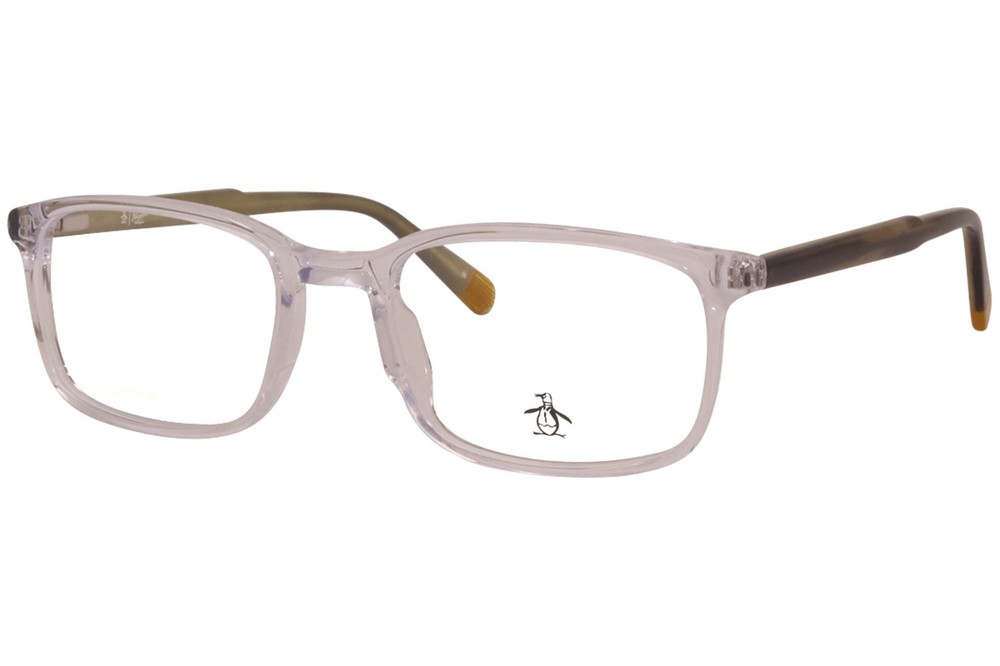 Original Penguin The-Layne CR Eyeglasses Men's Crystal/Brown Optical Frame 51mm