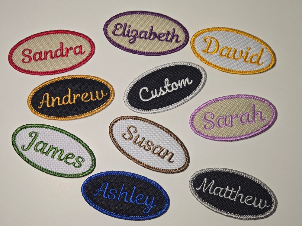 Personalized Iron On Name Tag | Custom Iron On Patch | Custom Iron On Name Tag