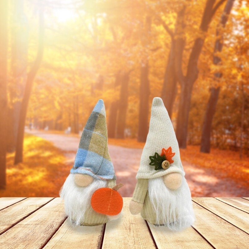 Thanksgiving Gnome Harvest Festival MapleLeafs Pumpkins Gnome Home Decorations