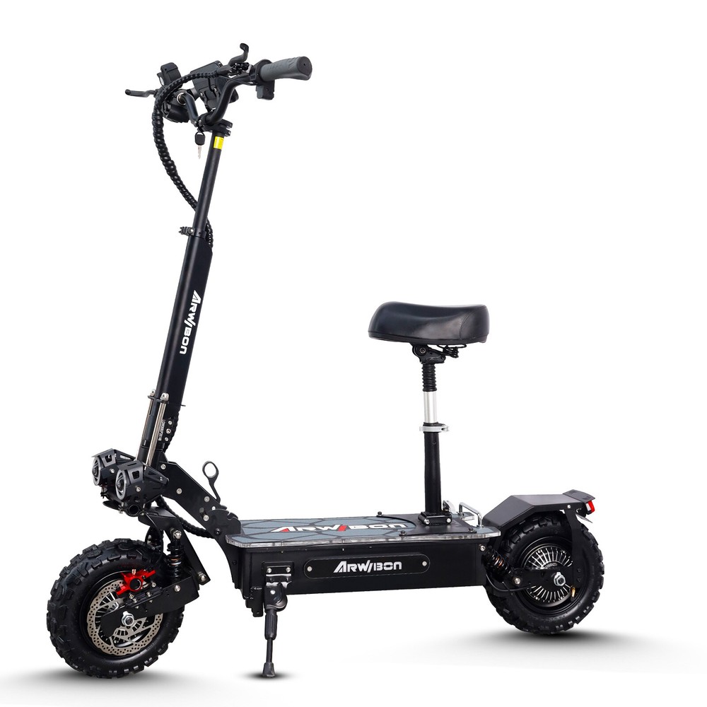 ELECTRIC SCOOTER LONG RANGE FOLDING ADULT KICK E-SCOOTER SAFE URBAN COMMUTER