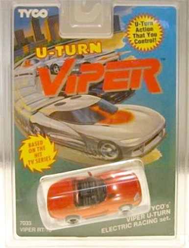 1994 TYCO HO Slot Car Red DODGE VIPER RT/10 U-Turn Rarely Seen! #7033 Sealed! A+