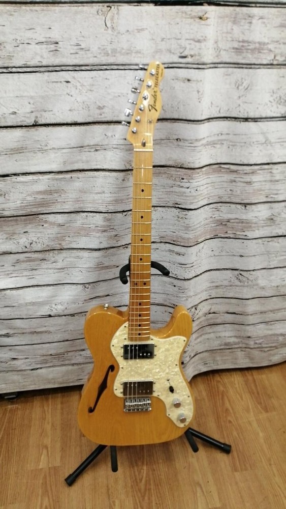 Fender Mexico Telecaster Thinline Natural Used Electric Guitar Japan w/ Gig Bag
