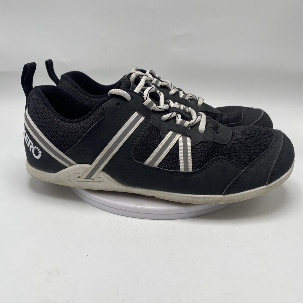 Xero Shoes Prio Mens Size 7.5 Black Barefoot Running Minimalist Fitness Sneaker 3735