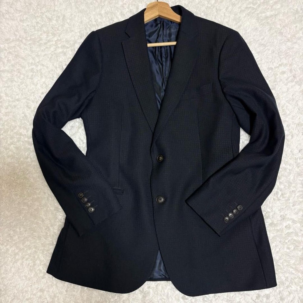 Emporio Armani Black Tailored Jacket for Men Size L/48 Business Classic Fit